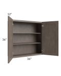 Natural Grey Shaker 36x36 Wall Cabinet