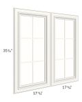 Signature Vanilla 36x36 Mullion Glass Door Only with Glass Included
