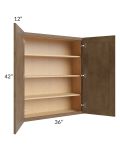 Midtown Mocha Shaker 36x42 Wall Cabinet