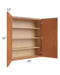 Lexington Cinnamon Glaze 36x42 Wall Cabinet