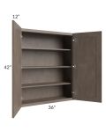 Providence Natural Grey 36x42 Wall Cabinet 