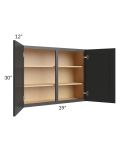 Midtown Black Shaker 39x30 Wall Cabinet