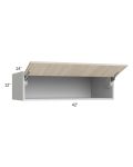 Milan Natural 42x12x24 Lift-Up Door Wall Cabinet