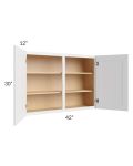 Belfast White 42x30 Wall Cabinet