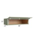 Midtown Pistachio Green Shaker 48x12x24 Lift Up Refrigerator Wall Cabinet