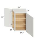 Wellfleet Linen 24x30 Wall End Angle Cabinet - Out of stock through April