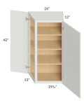 Wellfleet Linen 24x42 Wall End Angle Cabinet - Out of stock through April