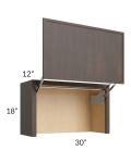 Vienna Kona Brown 30" Countertop Wall Appliance Cabinet