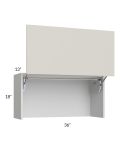 Milan Beige Matte 36" Countertop Wall Appliance Cabinet