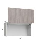 Milan Hazel 36" Countertop Wall Appliance Cabinet