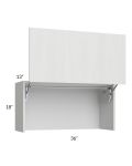 Milan Cream 36" Countertop Wall Appliance Cabinet