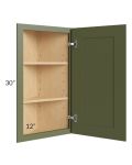 Midtown Hunter Green Shaker 12x30 Wall End Cabinet