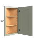 Midtown Pistachio Green Shaker 12x30 Wall End Cabinet