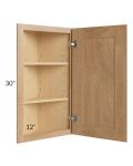 Midtown Timber Shaker 12x30 Wall End Cabinet