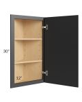 Vienna Black 12x30 Wall End Cabinet