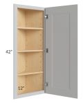 Tuscan Painted Grey 12x42 Wall End Cabinet