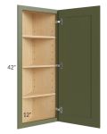 Midtown Hunter Green Shaker 12x42 Wall End Cabinet