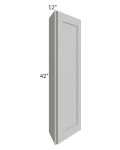 Midtown Painted Grey Shaker 12x42 Wall End Cabinet