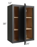 Vienna Black 24x30 Blind Corner Wall Cabinet