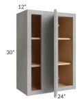 Gramercy Grey Mist 24x30 Blind Corner Wall Cabinet