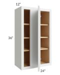 Stratus White 24x36 Blind Corner Wall Cabinet