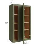 Midtown Hunter Green Shaker 24x36 Blind Corner Wall Cabinet