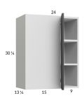 Euro Cafe 24x30-1/4 Blind Corner Wall Cabinet