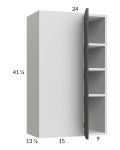Euro Cafe 24x40-1/4 Blind Corner Wall Cabinet