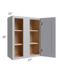 Asheville Grey Shaker 27x30 Wall Blind Cabinet