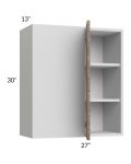 Milan Pecan 27x30 Blind Corner Wall Cabinet