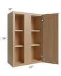 Asheville Rift Oak Shaker 27x36 Wall Blind Cabinet