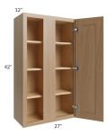Asheville Rift Oak Shaker 27x42 Wall Blind Cabinet