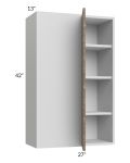 Milan Pecan 27x42 Blind Corner Wall Cabinet