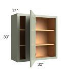 Midtown Pistachio Green Shaker 30x30 Blind Corner Wall Cabinet