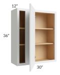 Midtown White Shaker 30x36 Blind Corner Wall Cabinet
