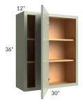 Midtown Pistachio Green Shaker 30x36 Blind Corner Wall Cabinet