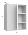 Milan White Matte 30x36 Blind Corner Wall Cabinet
