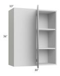Milan Grey Gloss 30x36 Blind Corner Wall Cabinet