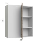 Milan Pecan 30x36 Blind Corner Wall Cabinet