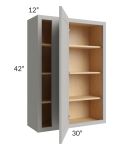 Midtown Light Grey Shaker 30x42 Blind Corner Wall Cabinet