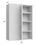 Milan White Gloss 30x42 Blind Corner Wall Cabinet