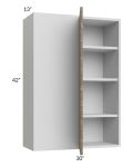 Milan Pecan 30x42 Blind Corner Wall Cabinet