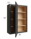 Vienna Black 30x42 Blind Corner Wall Cabinet