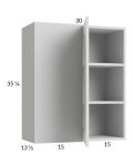 Harbor White 30x35-1/4 Blind Corner Wall Cabinet