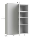 Harbor White 30x40-1/4 Blind Corner Wall Cabinet