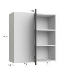 Euro Cafe 33x35-1/4 Blind Corner Wall Cabinet