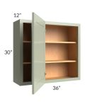 Midtown Pistachio Green Shaker 36x30 Blind Corner Wall Cabinet