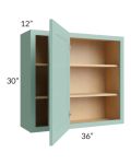 Midtown Mint Green Shaker 36x30 Blind Corner Wall Cabinet