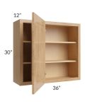 Midtown Timber Shaker 36x30 Blind Corner Wall Cabinet