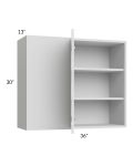 Milan Cream 36x30 Blind Corner Wall Cabinet